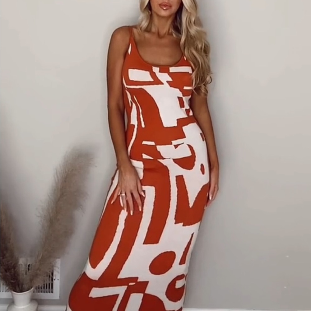 Maxi knit dress
